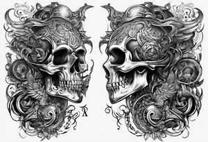 the letters A W R tattoo idea