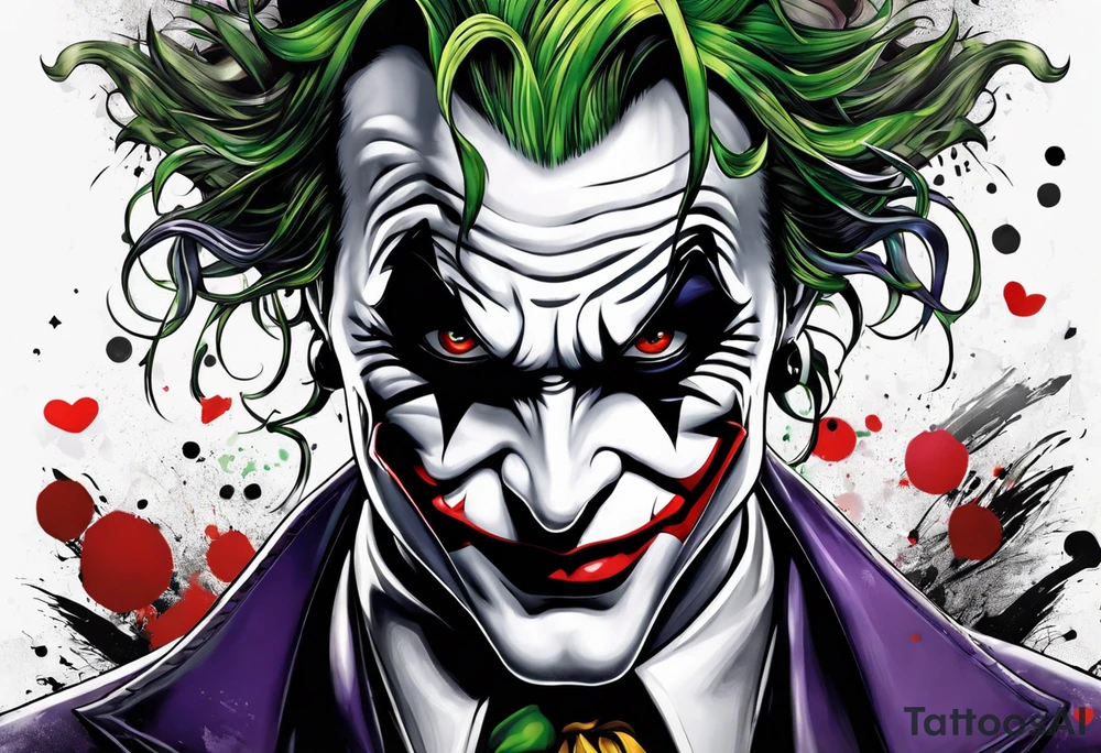 Joker maoiri eye tattoo idea