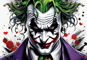 Joker maoiri eye tattoo idea