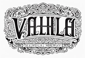 Valhalla swedish Norwegian tattoo idea