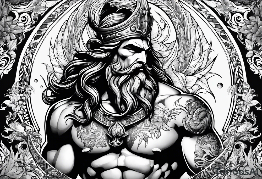 poseidon water tattoo tattoo idea