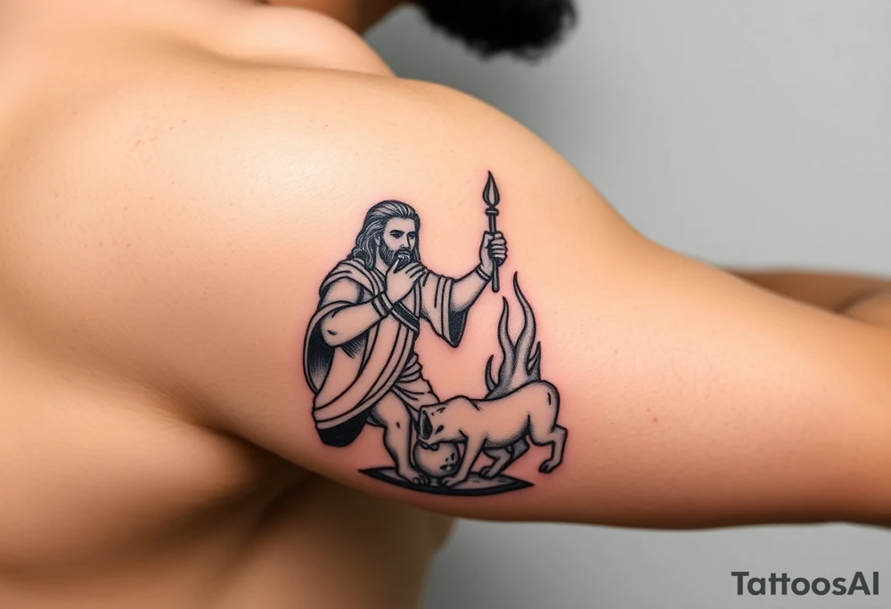 moses recieving the tora tattoo idea