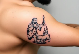 moses recieving the tora tattoo idea