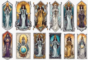 high priestess tarot card tattoo idea