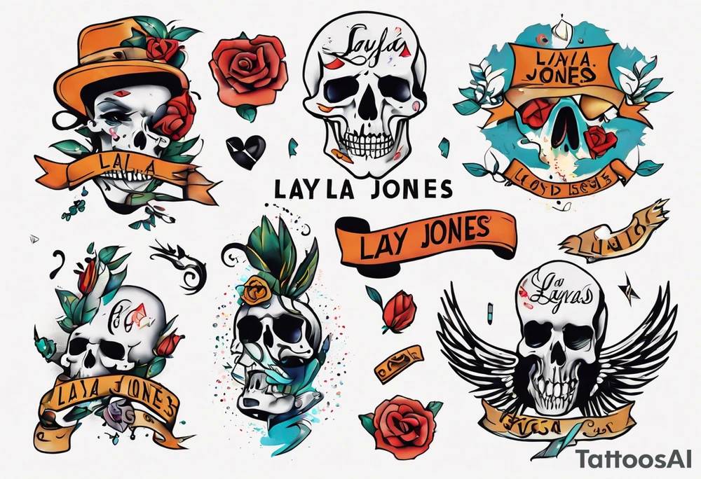 Scripted name, Layla Jones tattoo idea