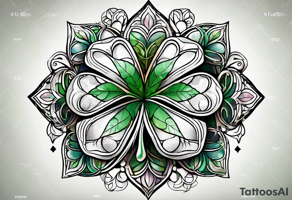 4 leaf clover tattoo idea