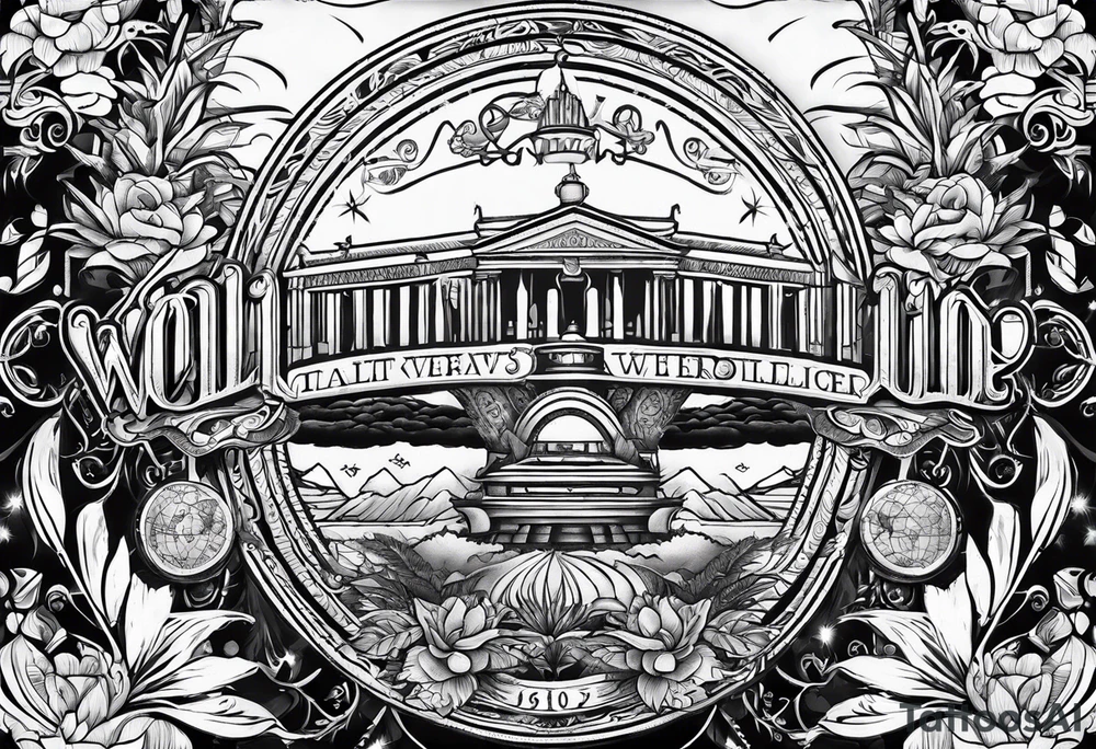 world traveller tattoo idea