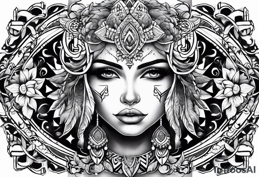 Tohono Oʼodham tattoo idea