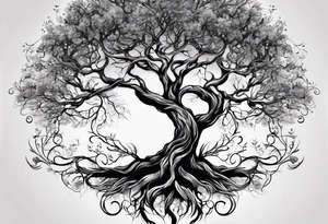 Family: Like branches on a tree we all grow in separate directions but our roots remain the same tattoo idea