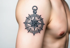 compass tattoo idea