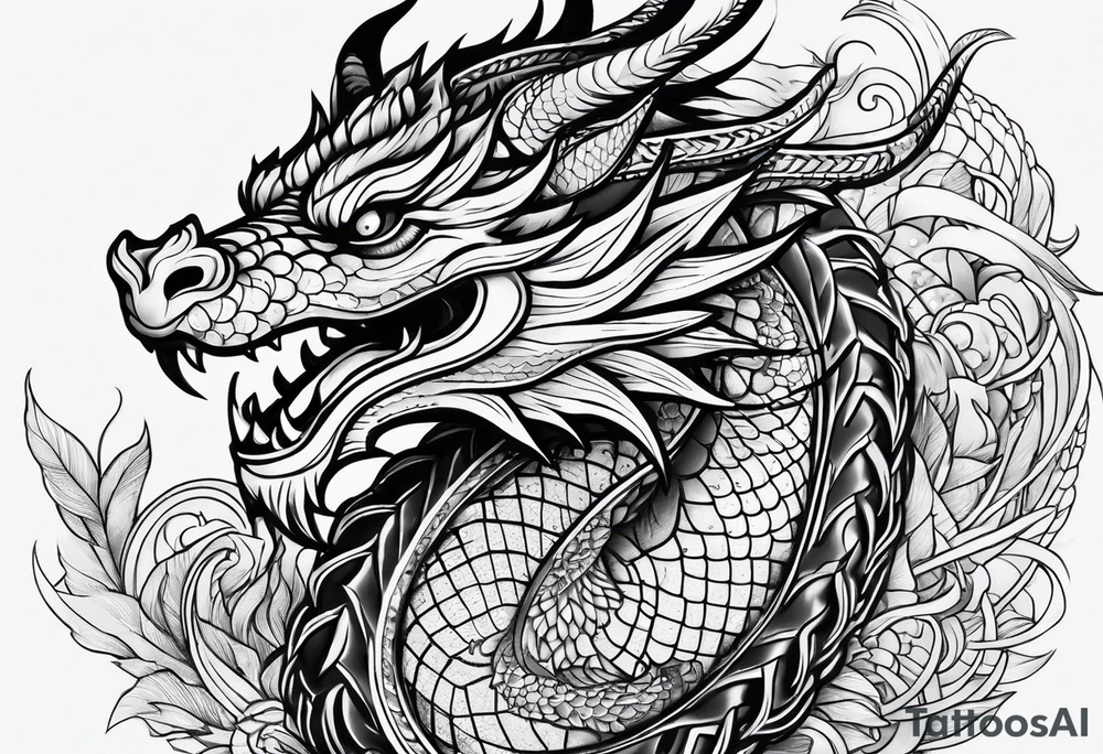 Dragon Mandala tattoo idea