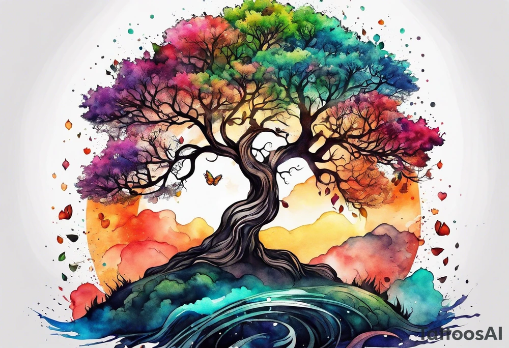 tree of life season tattoo idea