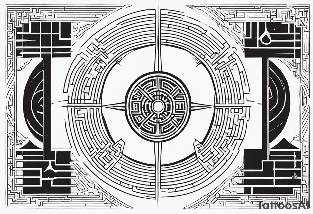 Bell, Maze, tracks, North Star, Graveyard, Mask, Eternal, Rewind, tattoo idea