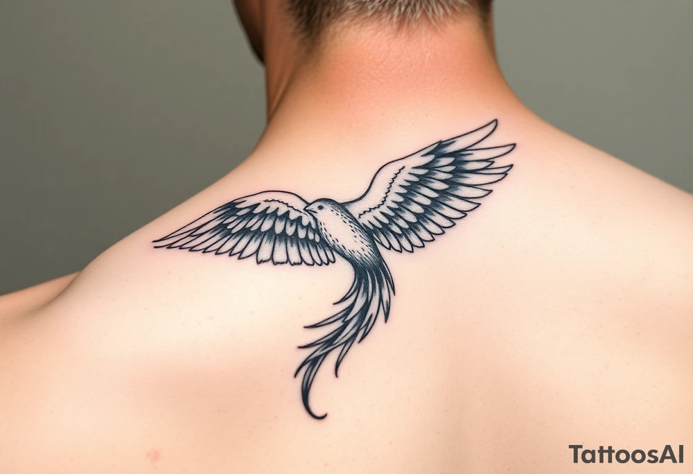 Pheonix flying tattoo idea