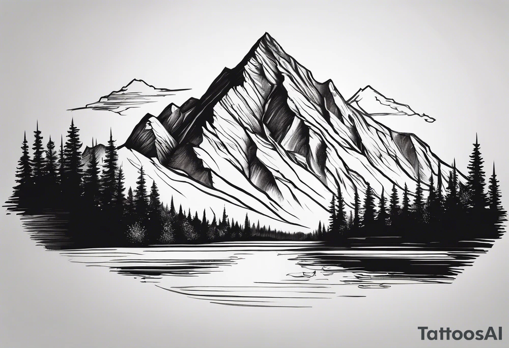 mountain tattoo idea