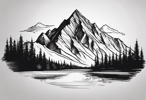 mountain tattoo idea