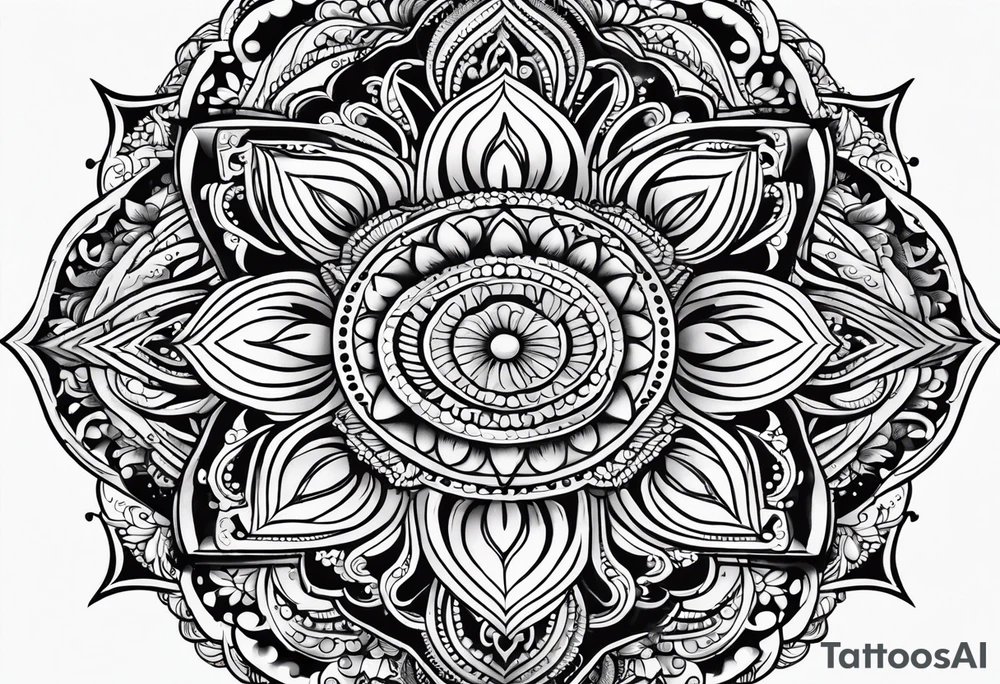 mandala tatto tattoo idea