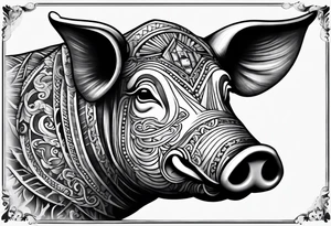 Pig head from Primus album cover tattoo idea