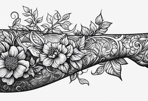 Vines crawling up the arm. tattoo idea