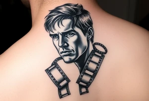 film reels cinematic  theatre screen tom cruise tattoo idea