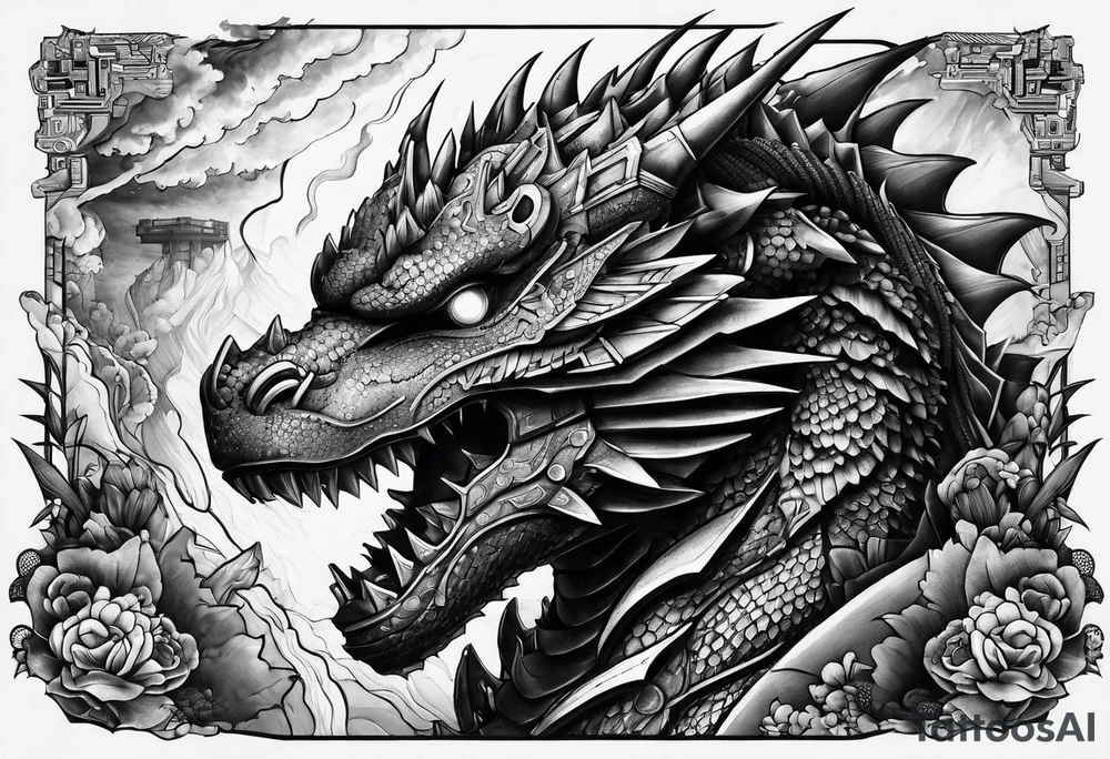 Mechagodzilla tattoo idea