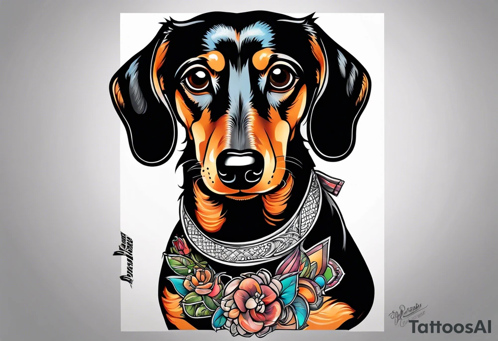 Dachshund tattoo idea