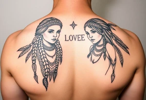 Indigenous
 three daughters 
Loving husband,
Law of Attraction, 
Manifestation, 
gratitude tattoo idea