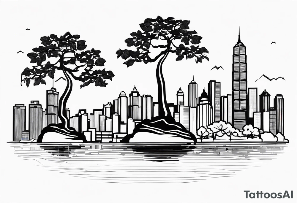 Hong Kong tree 6 tattoo idea