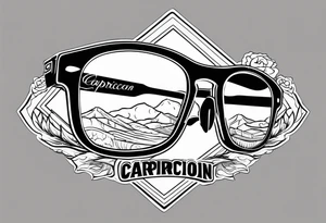 capricorn sunglasses Officer tattoo idea