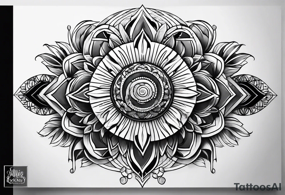 Full sleeve tattoo family tattoo idea