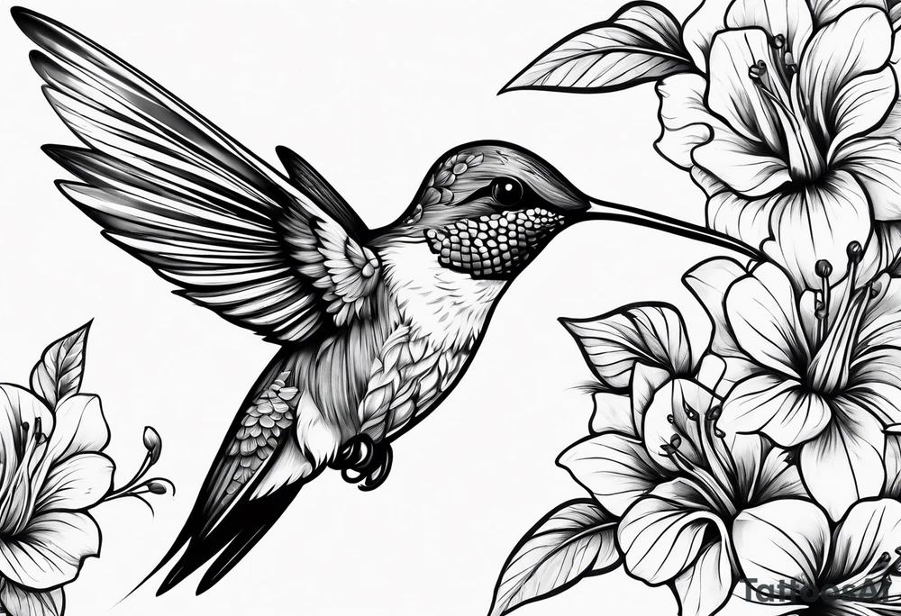 Hummingbird tattoo idea