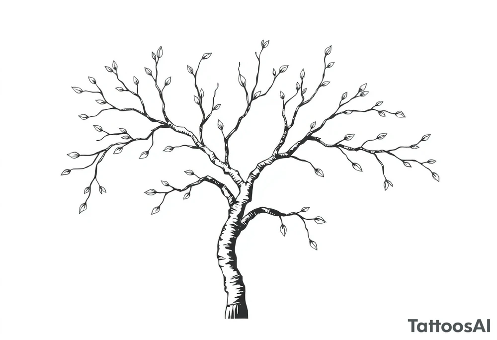 birch tree tattoo idea