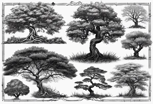 branches tree names dna tattoo idea