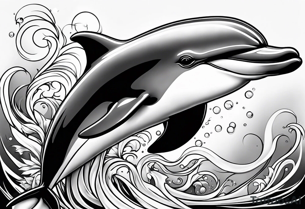 dolphin tattoo idea