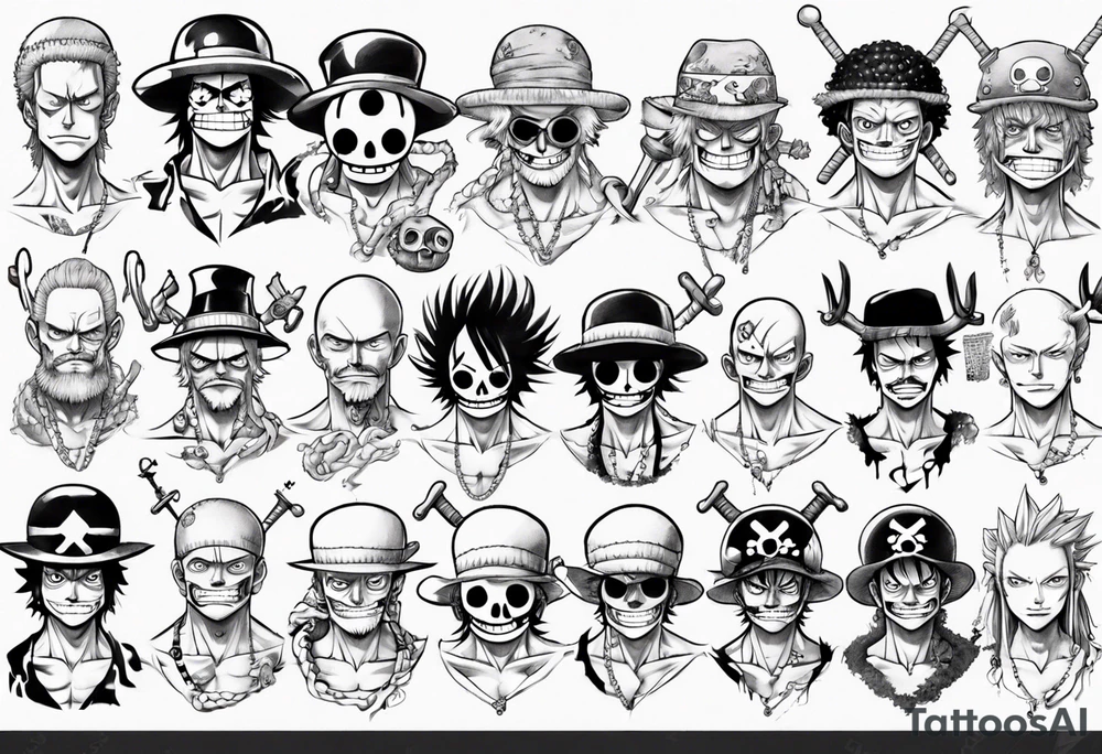 one piece manga tattoo tattoo idea