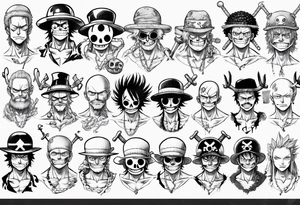 one piece manga tattoo tattoo idea