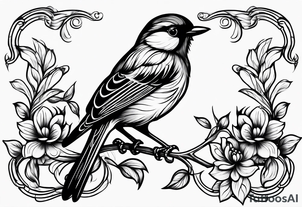 Small bird tattoo idea