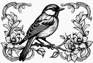 Small bird tattoo idea
