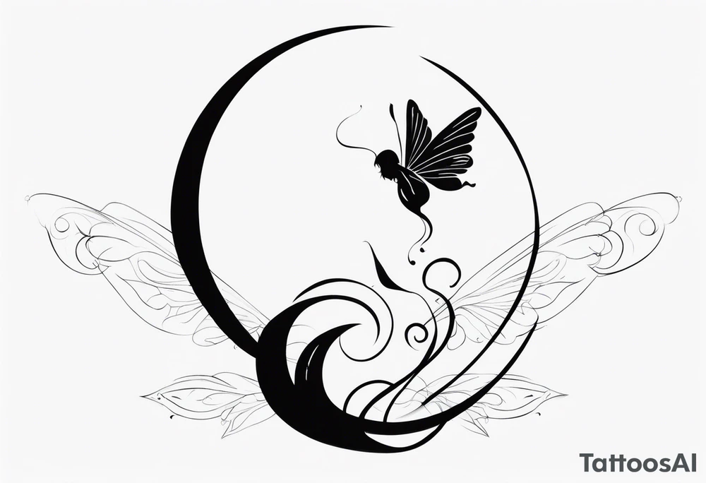 The word "ft" but with a fairy tattoo idea