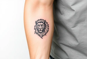 Fancy style "leo" start constilation birth
 sign lion tattoo idea