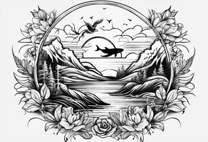 Tattoos for a driven, positive,  humble person who loves swimming and nature. She is kind , loves humanity. Represent my soul on the tattoo tattoo idea
