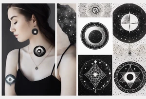 Astrology, Gemini, Natal Chart, angelic, soul mates, vision, planetary, ying yang, the moon, third eye, mystical
armband tattoo idea