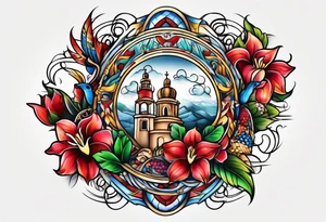 Puerto rico family tattoo idea