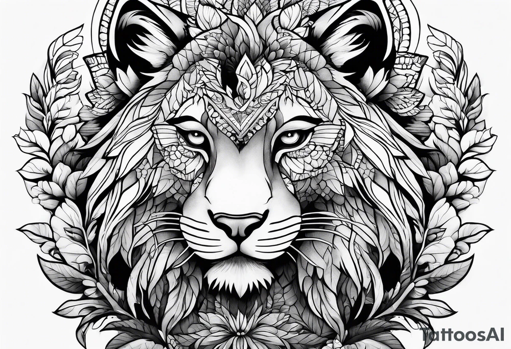 Big nature tattoo tattoo idea