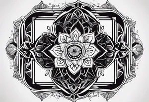 Geometric shapes that represent balance in life. It needs to be a small tattoo. tattoo idea