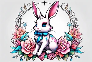 Sylveon rabbit tattoo idea