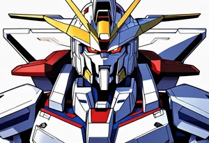 Gundam 3d tattoo idea