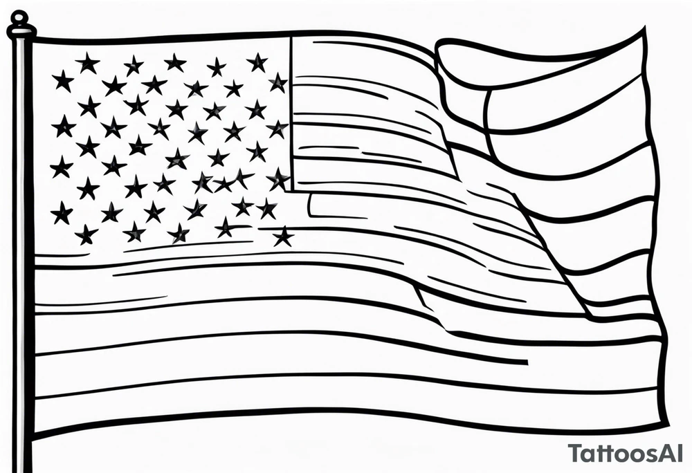2nd amendment flag tattoo idea