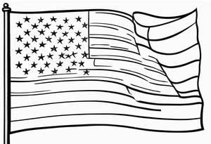 2nd amendment flag tattoo idea