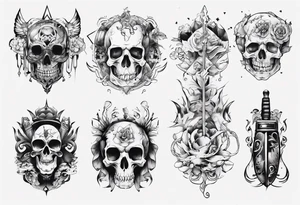 Manga que incluya instrumentos de tatuaje tattoo idea